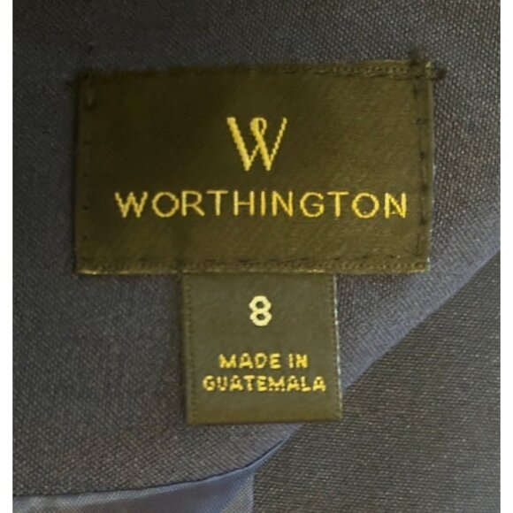 Worthington Blue Pencil Skirt Knee Length Polyester Blend Women's Size 8 (NWT) - Picture 5 of 13